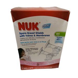 NUK Spare Breast Shields With Valves And Membranes 12300XH